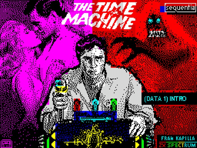 The Time Machine title screen for ZX Spectrum